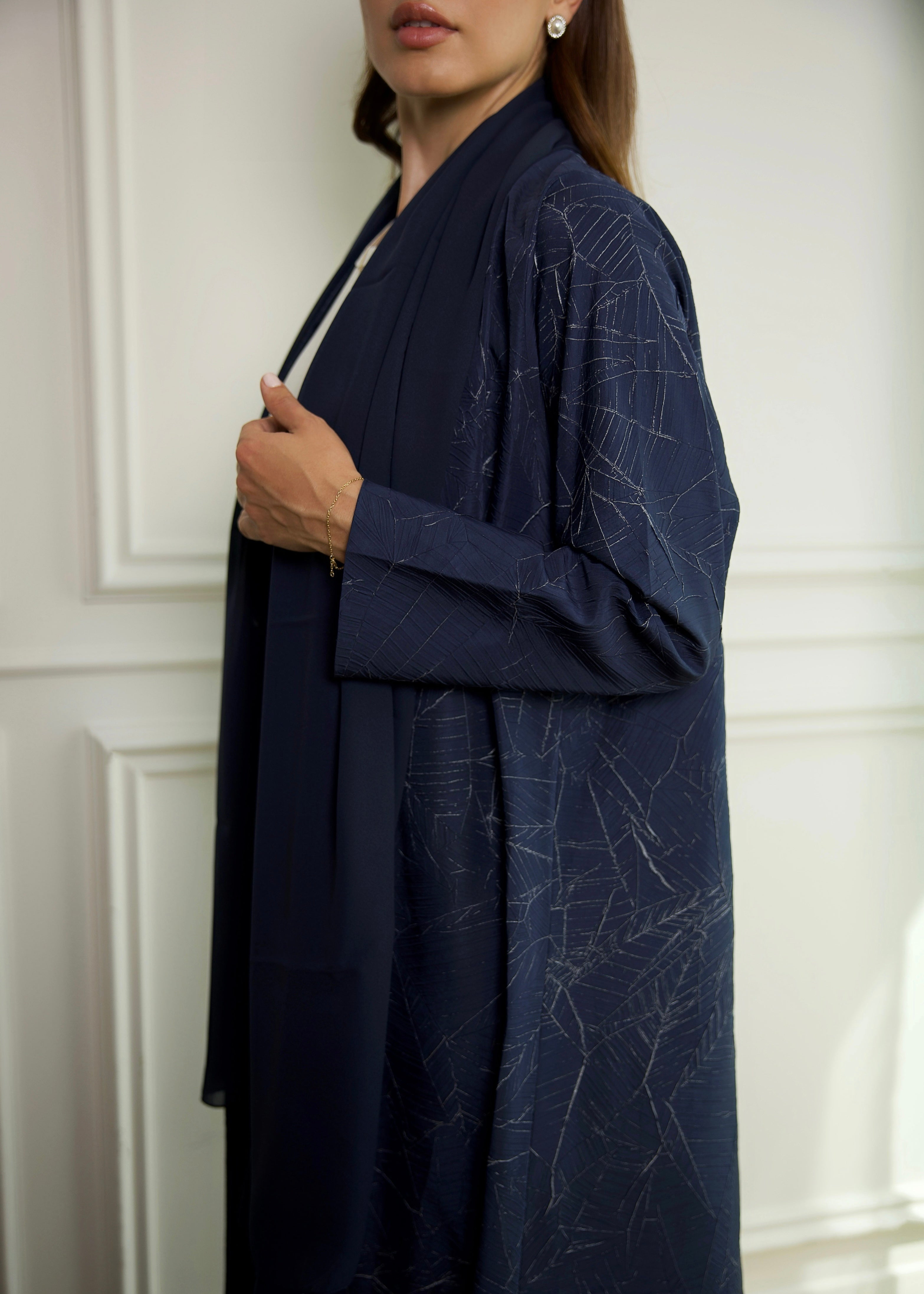 Stitched Texture – Navy Weave