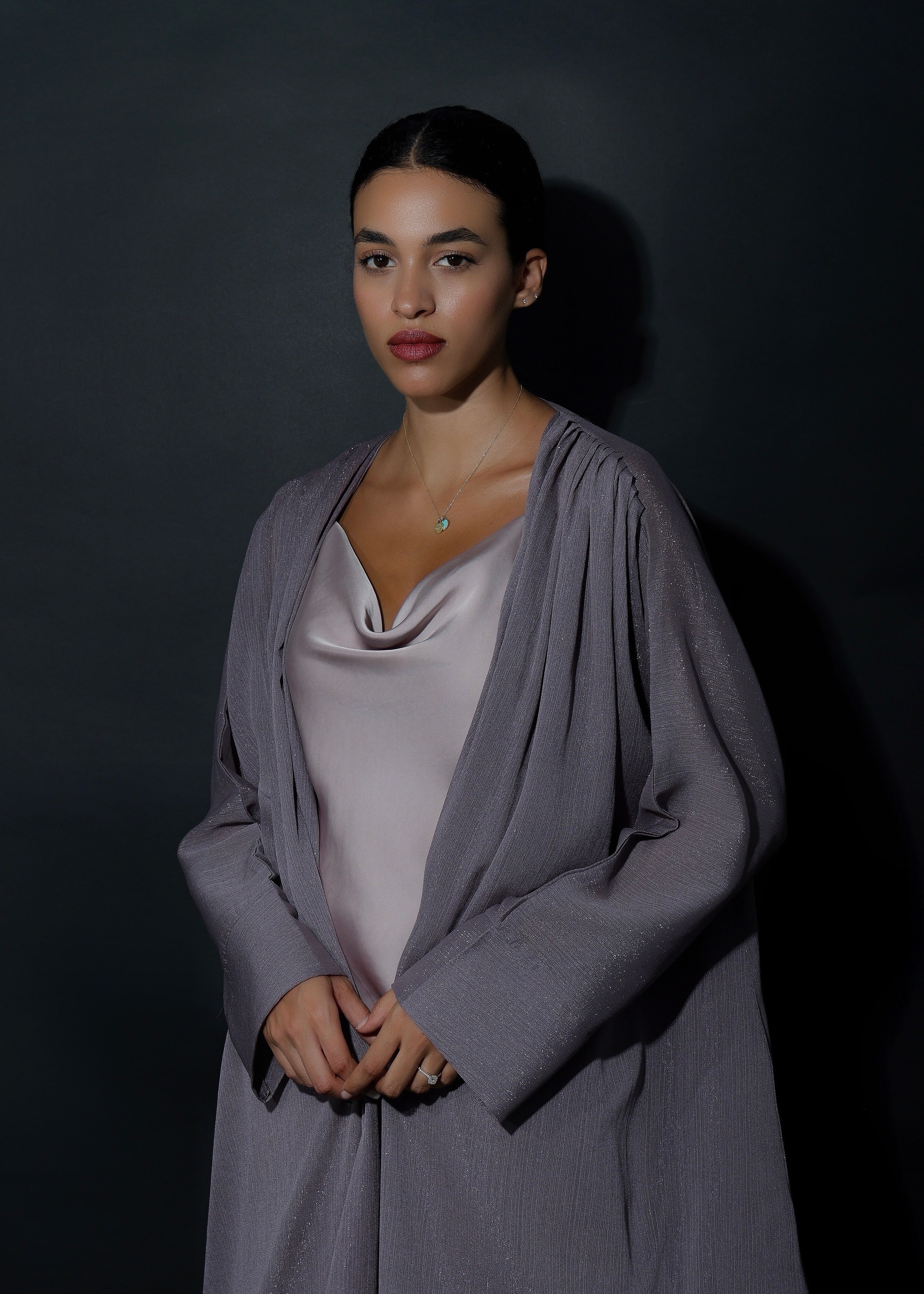 Greyed Purple Shimmer Overlay