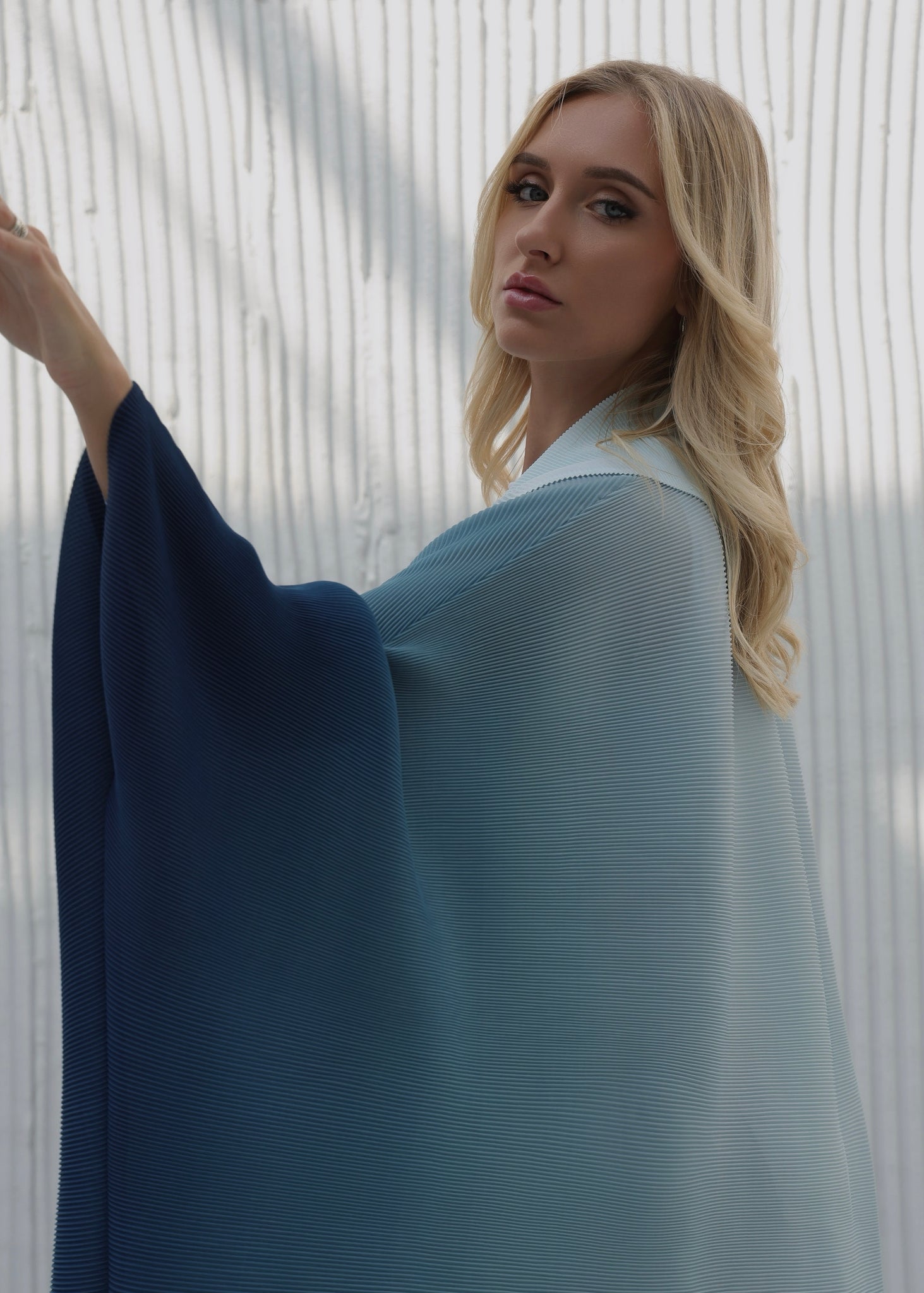 Blue Dual-Tone Drape