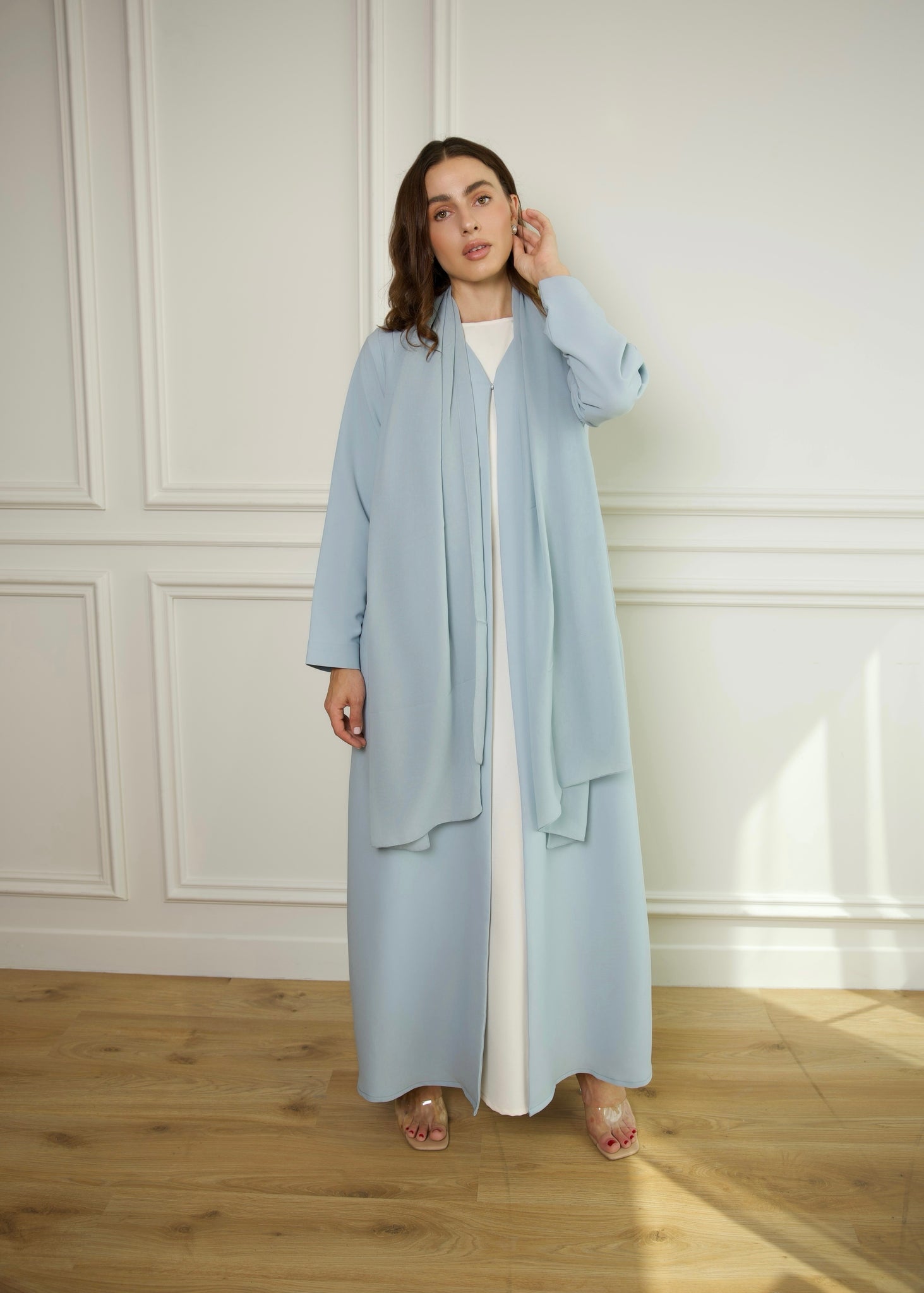 Looped Beading – Powder Blue