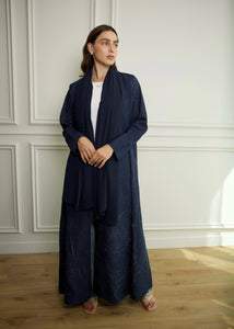 Stitched Texture – Navy Weave