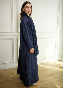 Stitched Texture – Navy Weave