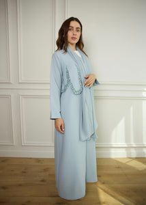 Looped Beading – Powder Blue